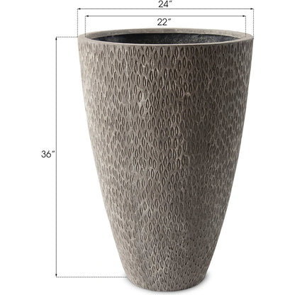 Griswold Planter by Phillips Collection in gray and gray. Made from resin composite in a eclectic & global style.