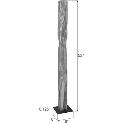 Plinth by Phillips Collection in gray. Made from resin in a eclectic & global style.