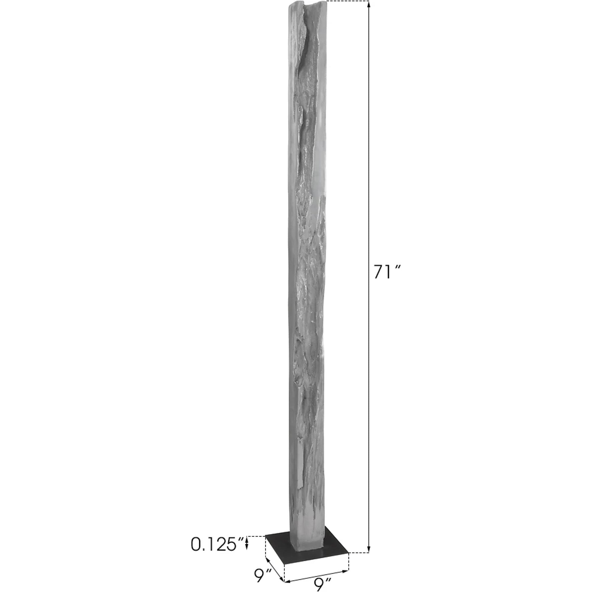 Plinth by Phillips Collection in gray. Made from resin in a eclectic & global style.