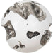 Cast Root Wall Ball by Phillips Collection in white, silver. Made from resin in a modern style.