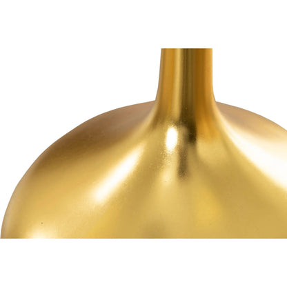 Julian Vase by Phillips Collection in gold and gold leaf. Made from resin in a eclectic & global style.
