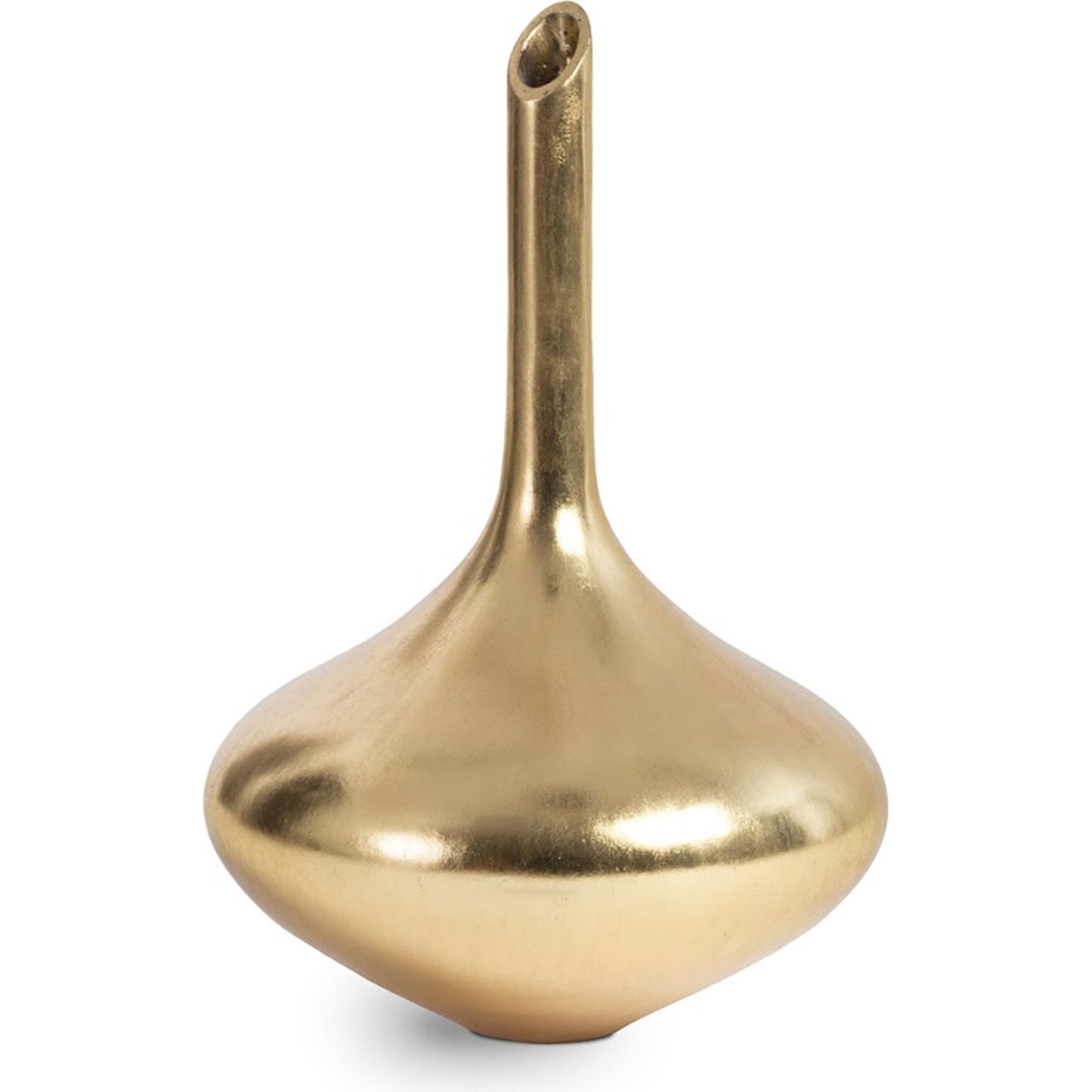 001 SR-939512 | Primary Silo | Julian Vase by Phillips Collection in gold and gold leaf. Made from resin in a eclectic & global style.