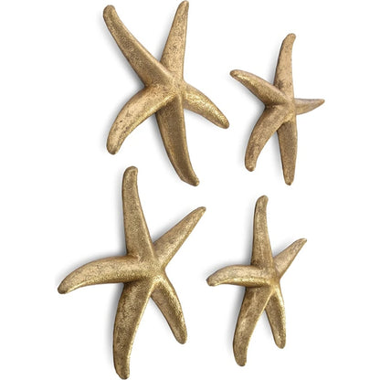 Starfish (Set of 4) by Phillips Collection. Made from resin in a coastal style.