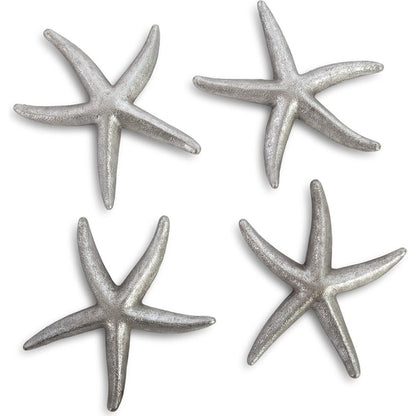 Starfish (Set of 4) by Phillips Collection. Made from resin in a coastal style.