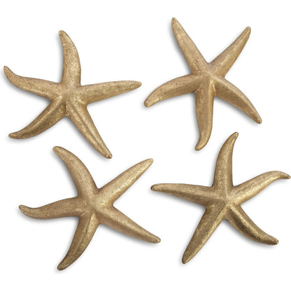 Starfish (Set of 4) by Phillips Collection. Made from resin in a coastal style.