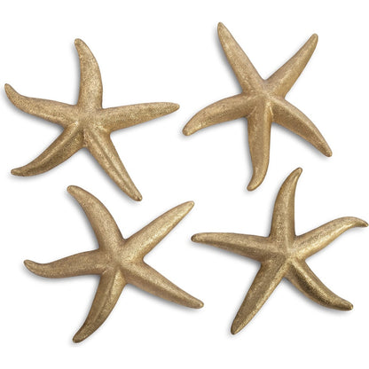 Starfish (Set of 4) by Phillips Collection. Made from resin in a coastal style.