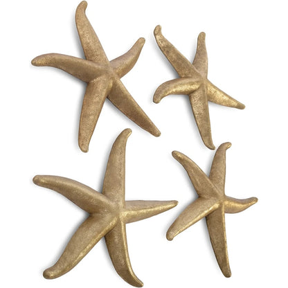 Starfish (Set of 4) by Phillips Collection. Made from resin in a coastal style.