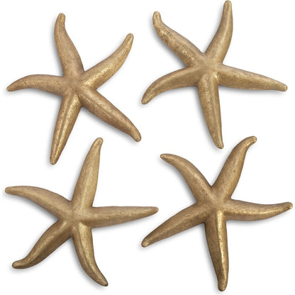 Starfish (Set of 4) by Phillips Collection. Made from resin in a coastal style.
