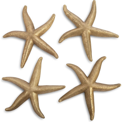 Starfish (Set of 4) by Phillips Collection. Made from resin in a coastal style.