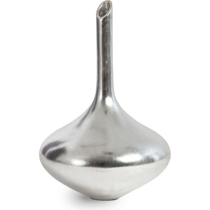 Julian Vase by Phillips Collection in gold and gold leaf. Made from resin in a eclectic & global style.