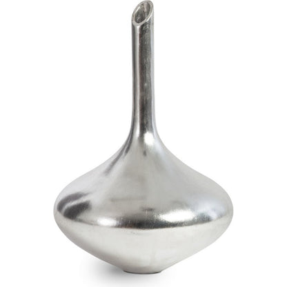 Julian Vase by Phillips Collection in gold and gold leaf. Made from resin in a eclectic & global style.