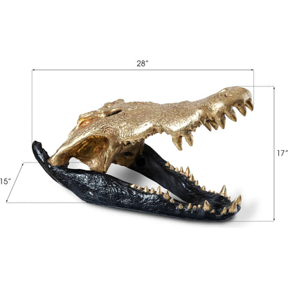 Crocodile Skull by Phillips Collection. Made from unique in a eclectic & global style.