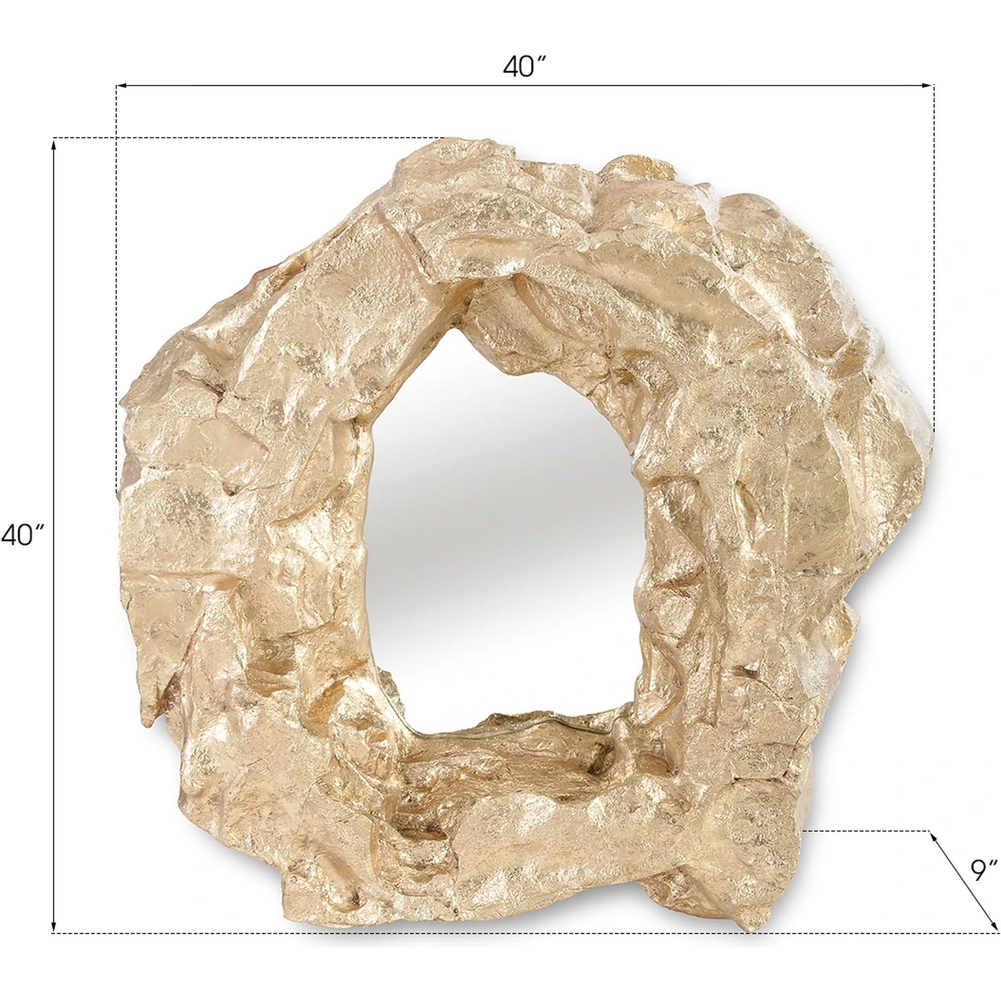 Rock Pond Mirror by Phillips Collection. Made from resin in a eclectic & global style.