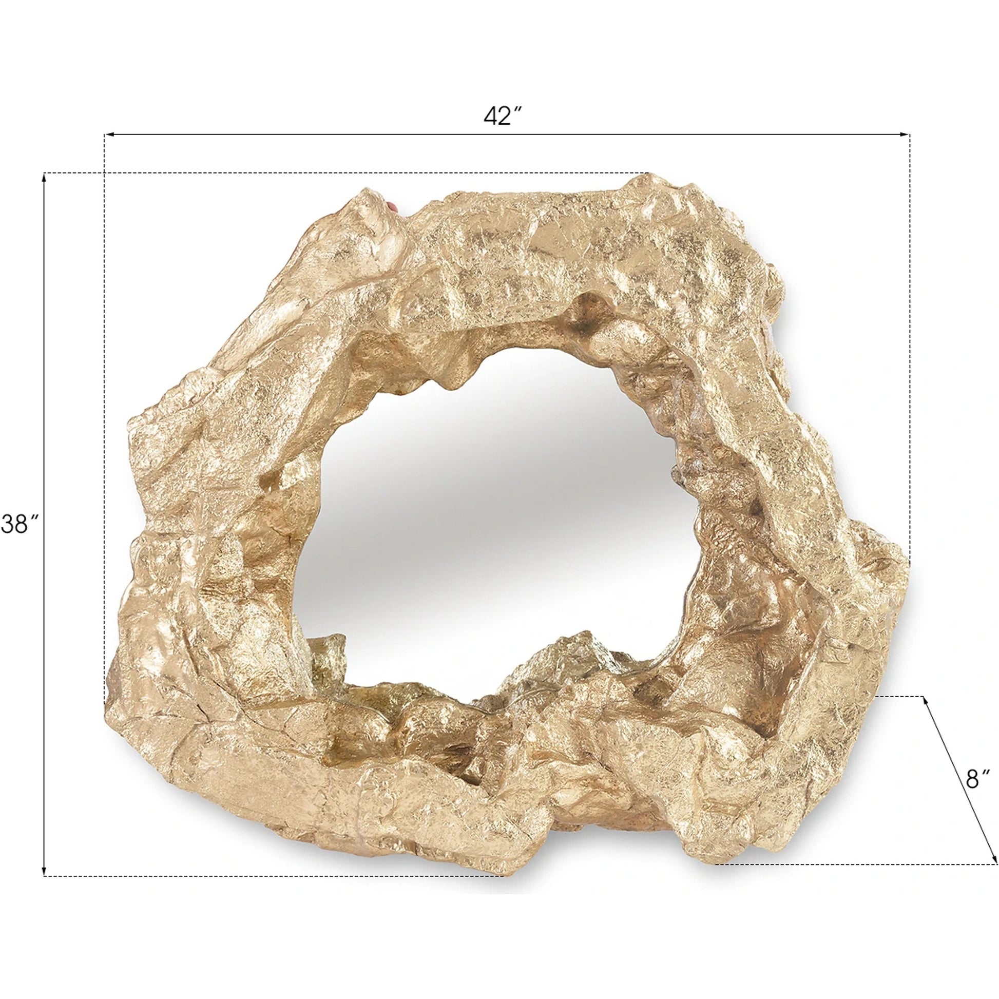 Rock Pond Mirror by Phillips Collection. Made from resin in a eclectic & global style.