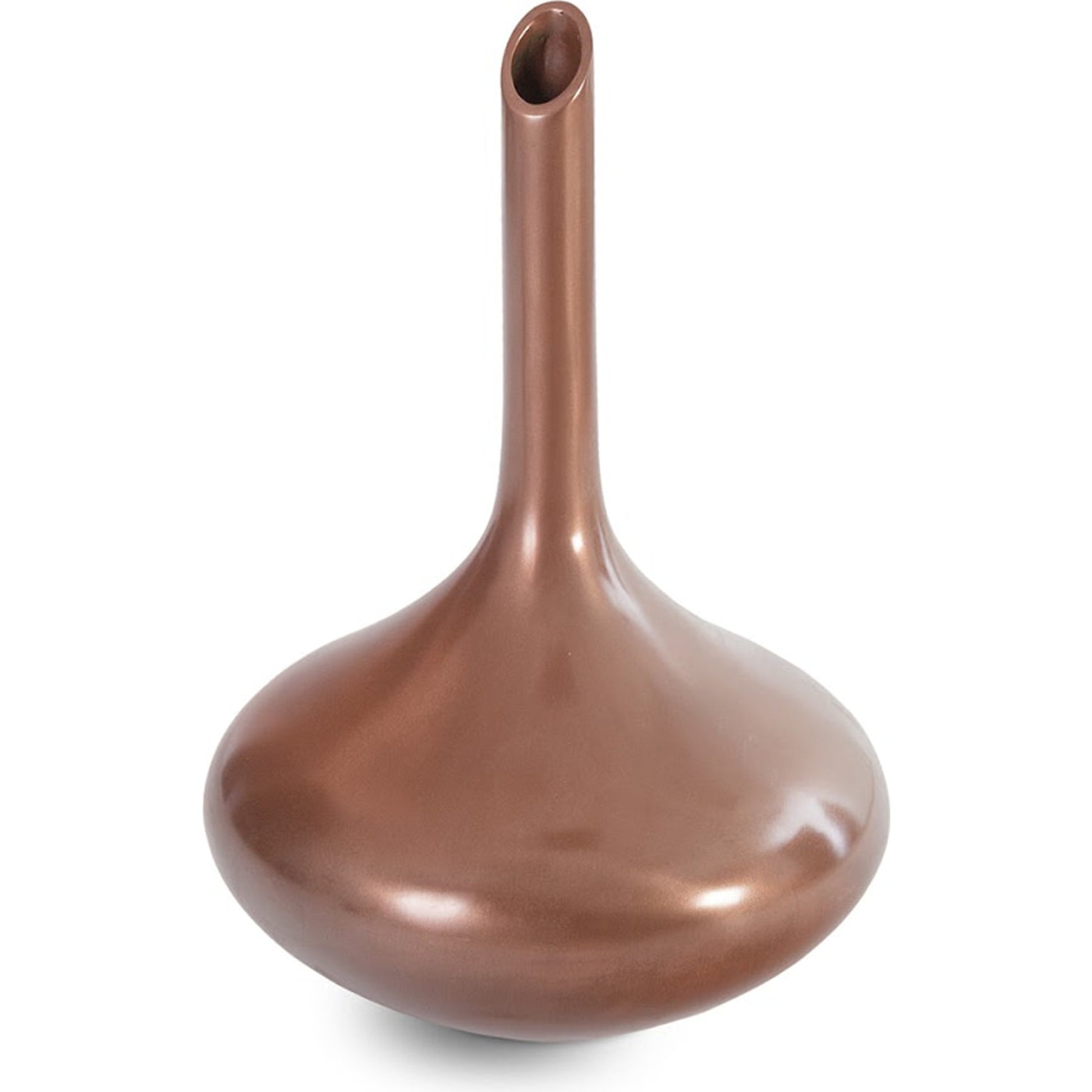 Julian Vase by Phillips Collection in gold and gold leaf. Made from resin in a eclectic & global style.