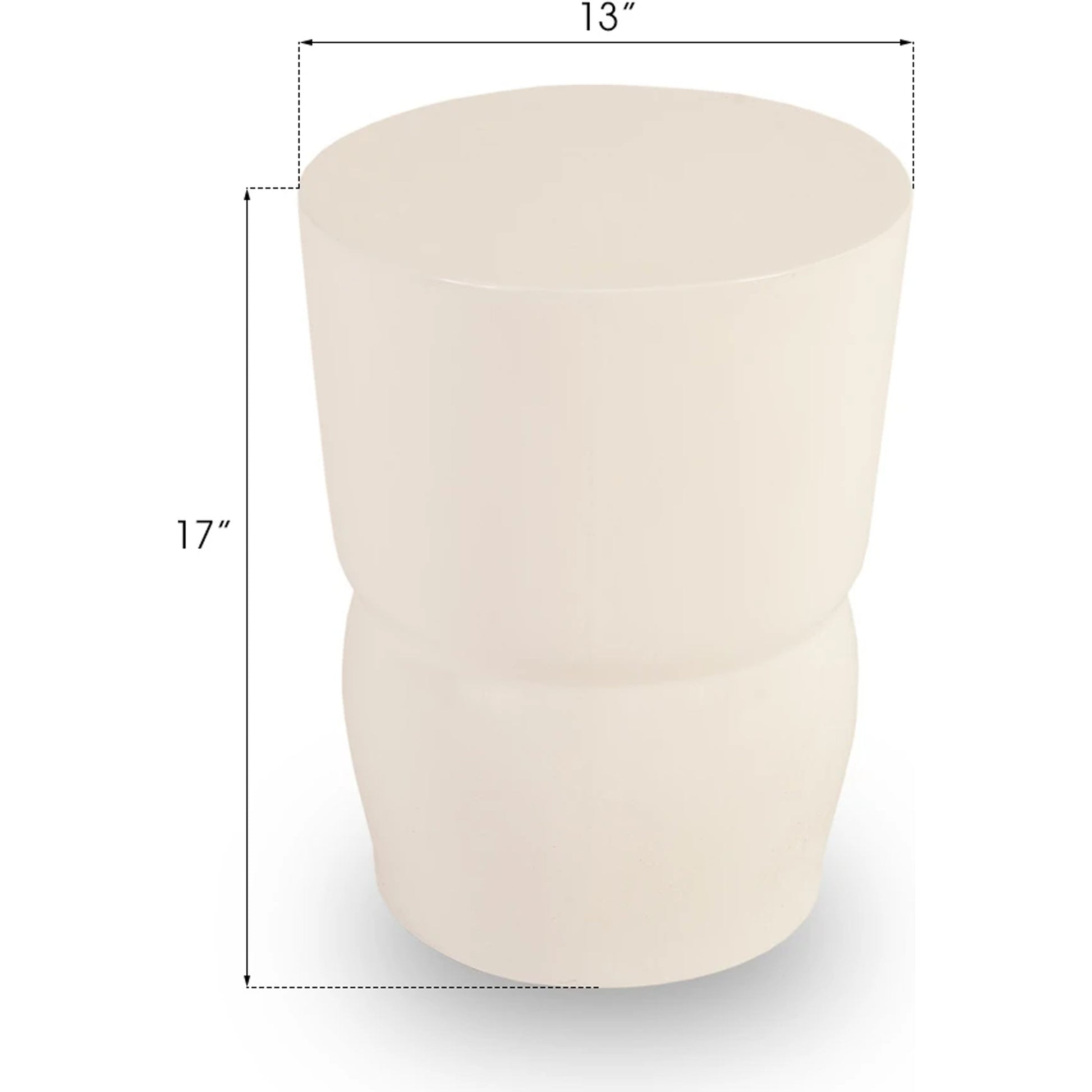 Carved Stool by Phillips Collection. Made from resin in a modern style.