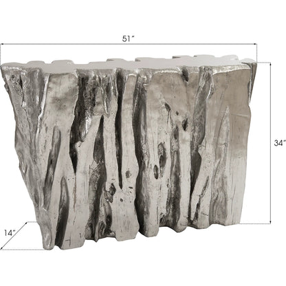 Freeform Console Table by Phillips Collection. Made from unique in a rustic style.