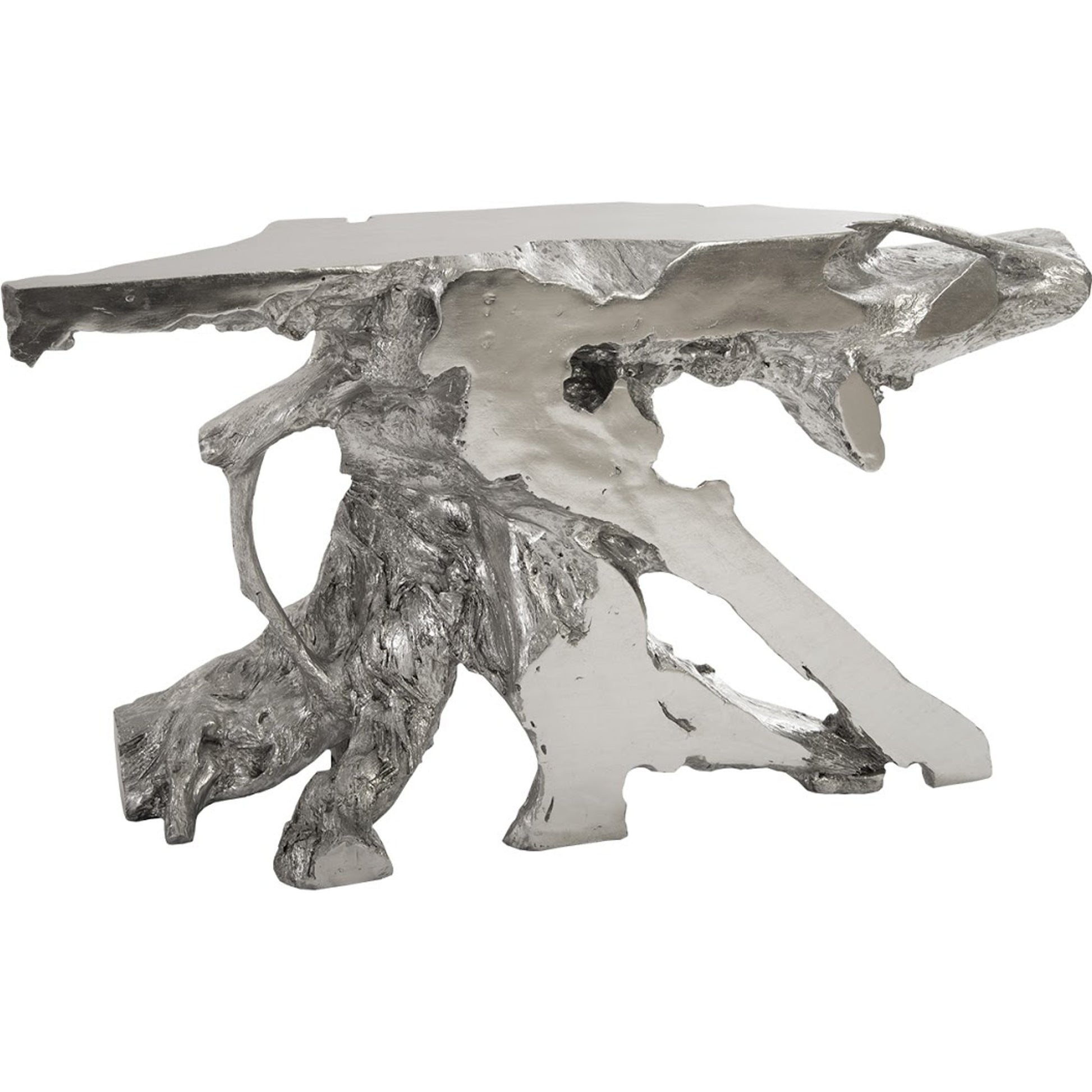 Freeform Console Table by Phillips Collection. Made from unique in a rustic style.