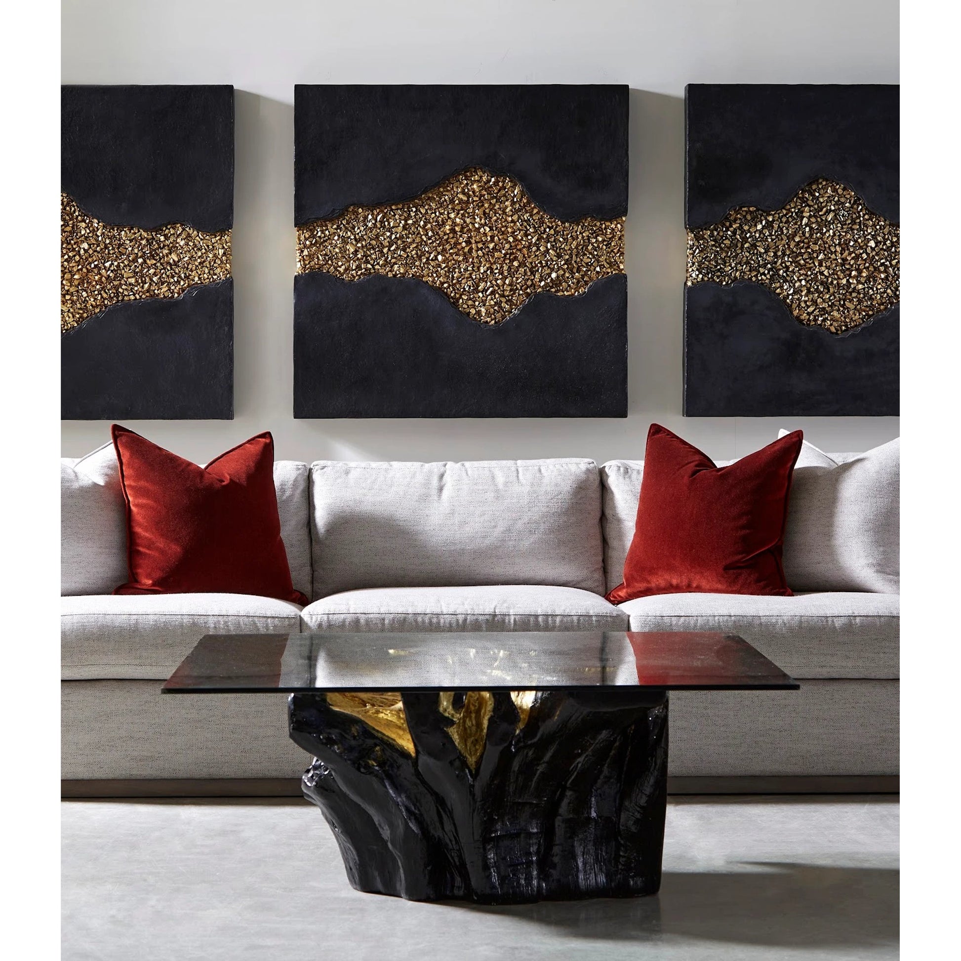 Freeform Coffee Table by Phillips Collection. Made from resin in a modern style.