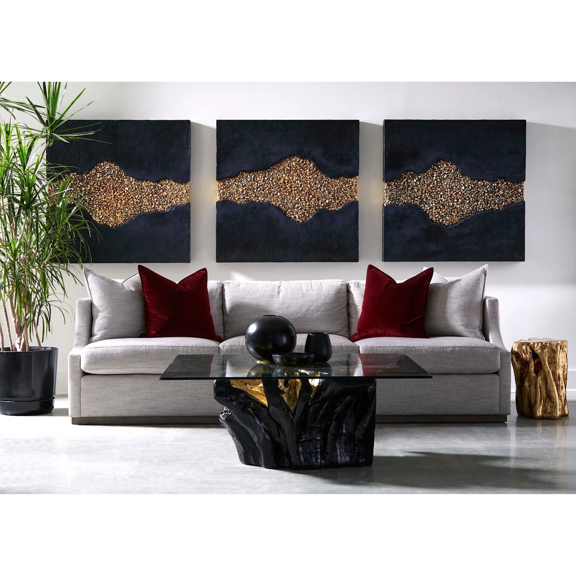 Freeform Coffee Table by Phillips Collection. Made from resin in a modern style.