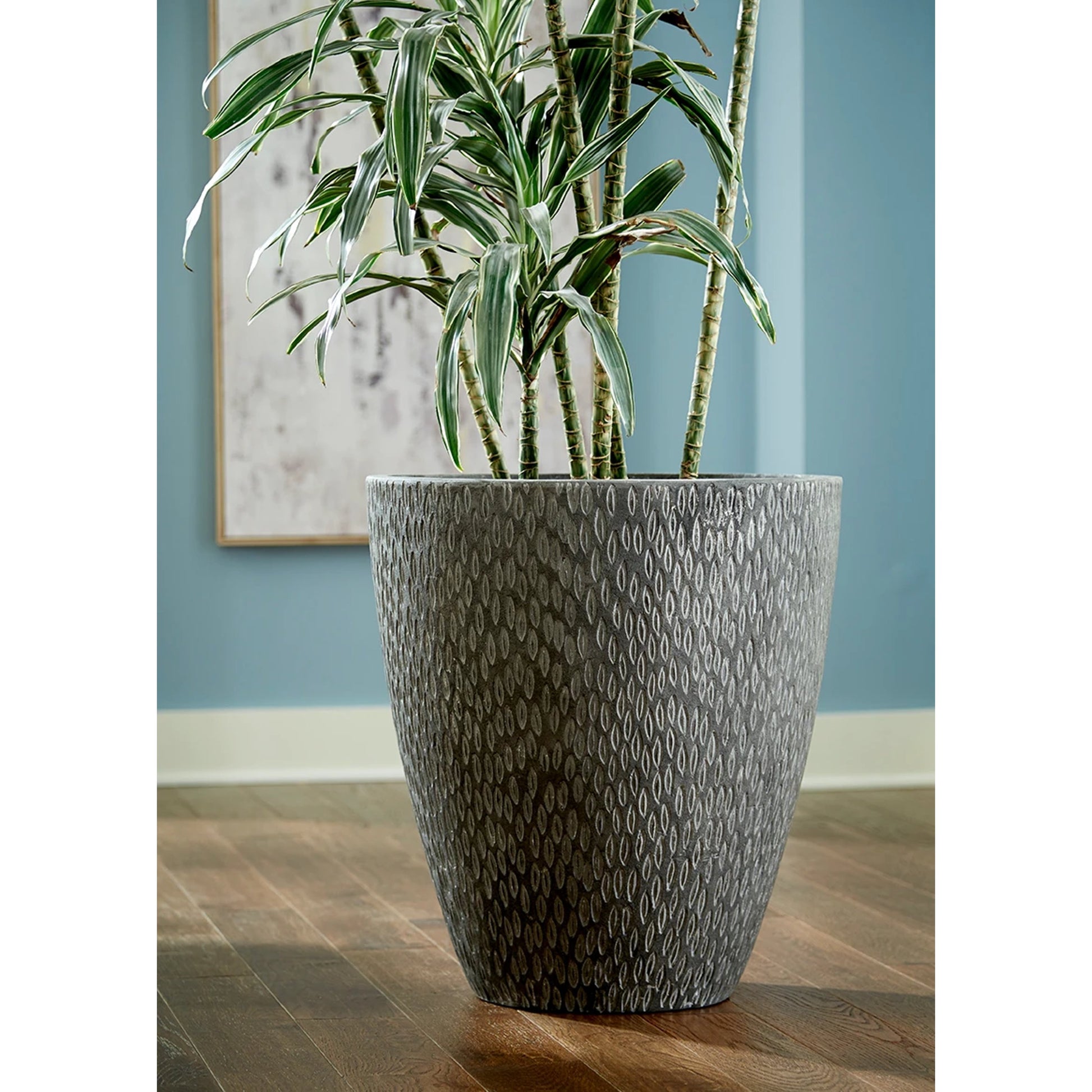 Griswold Planter by Phillips Collection in gray and gray. Made from resin composite in a eclectic & global style.