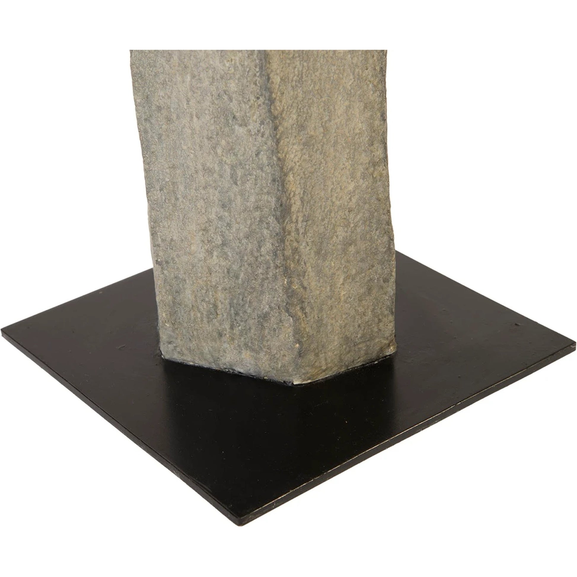 Splinter Stone Sculptures by Phillips Collection in gray. Made from resin in a transitional style.
