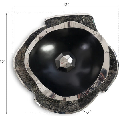 Pen Shell Wall Art by Phillips Collection in black, silver. Made from resin metal, stainless steel in a eclectic & global style.