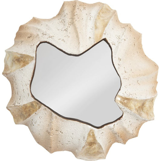 Barnacle Wall Art by Phillips Collection in off white. Made from resin in a modern style.