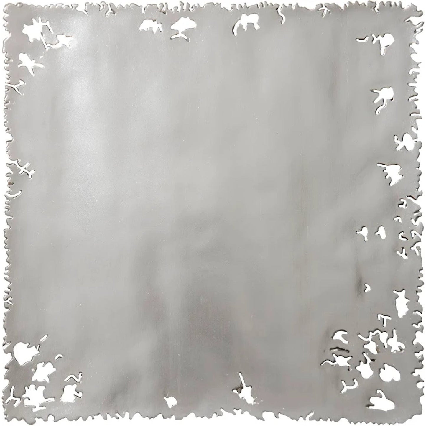 003 SI-2138204 | Additional Silo | Galvanized Square Wall Tile by Phillips Collection in silver leaf. Made from resin in a modern style.
