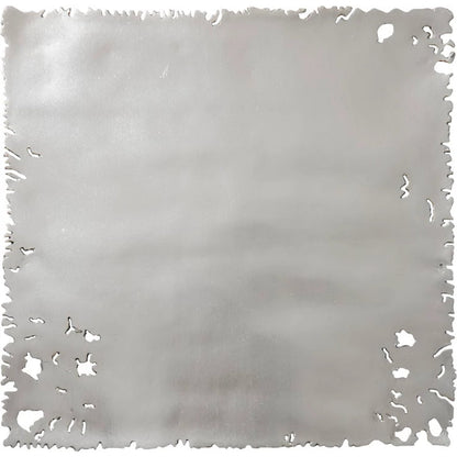 Galvanized Square Wall Tile by Phillips Collection in silver leaf. Made from resin in a modern style.