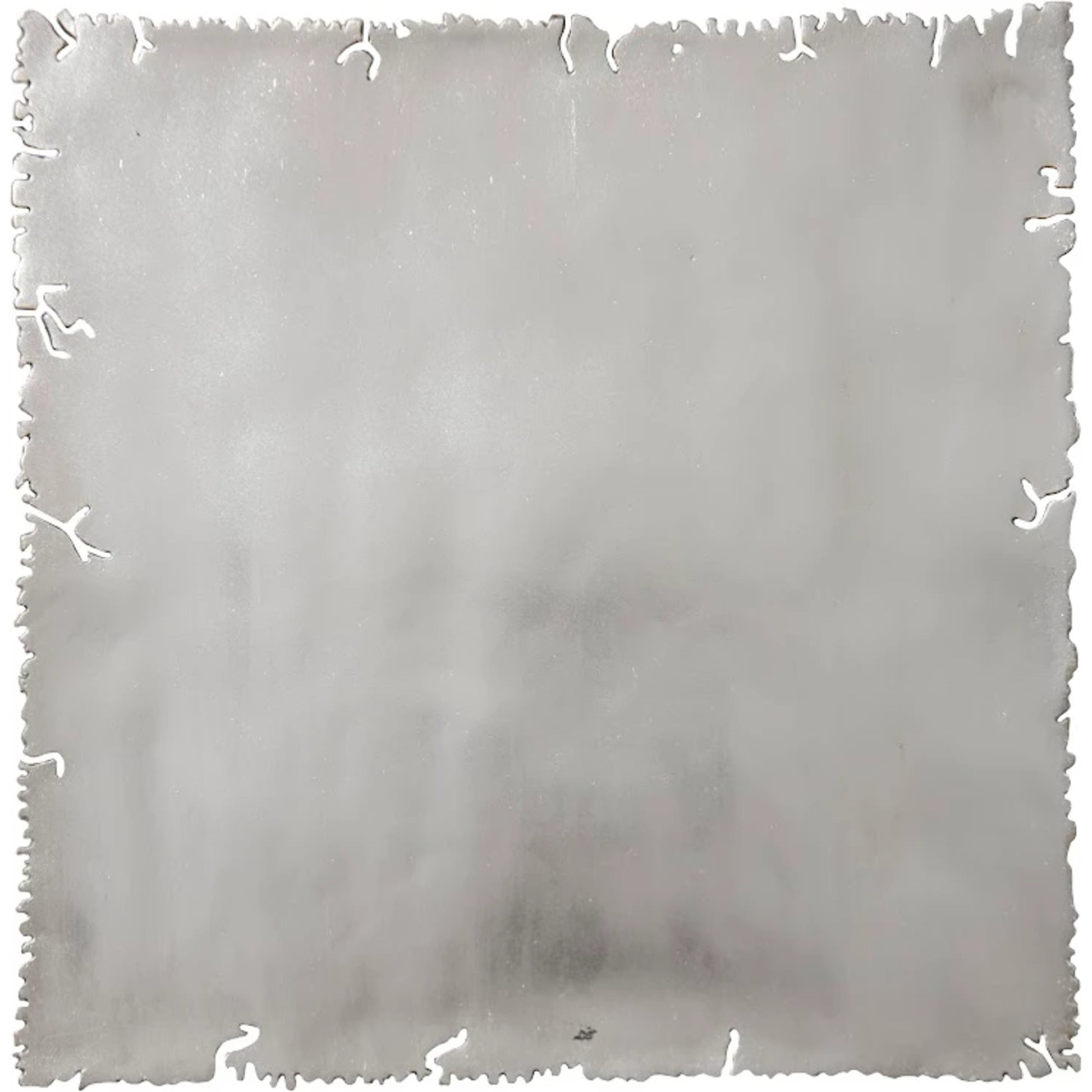 Galvanized Square Wall Tile by Phillips Collection in silver leaf. Made from resin in a modern style.