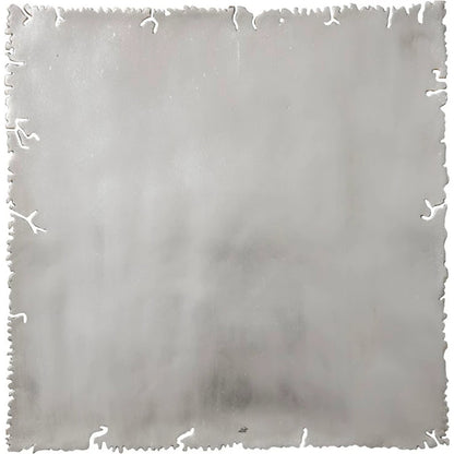 Galvanized Square Wall Tile by Phillips Collection in silver leaf. Made from resin in a modern style.