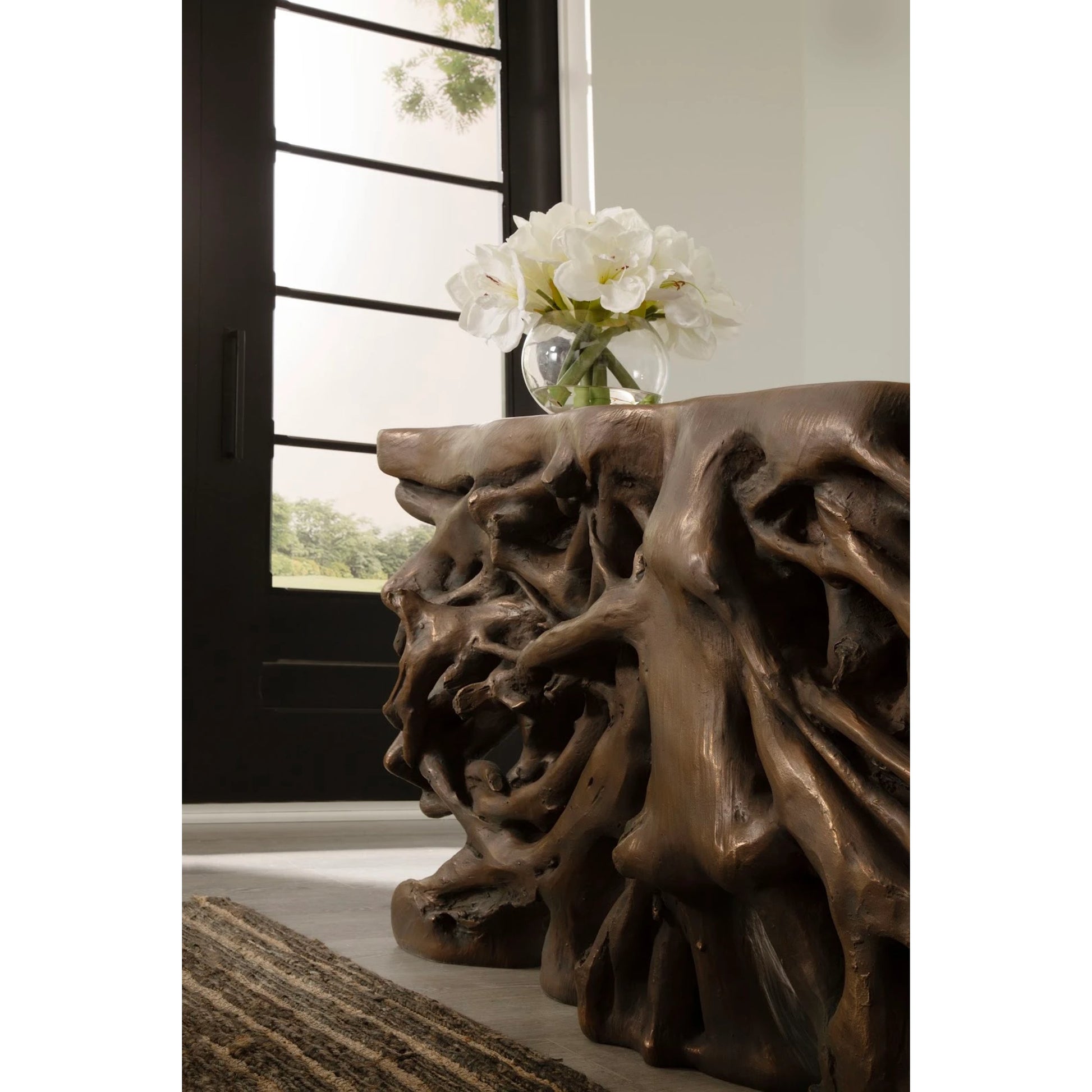 Square Root Console Table by Phillips Collection. Made from resin in a eclectic & global style.