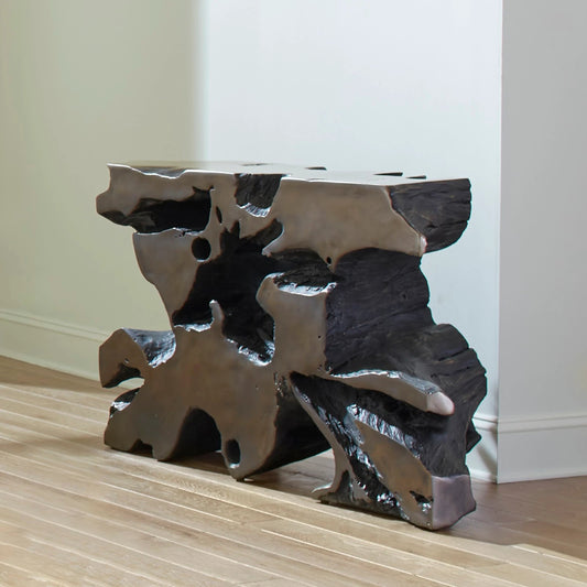 Venice Freeform Console by Phillips Collection. Made from resin in a modern style.