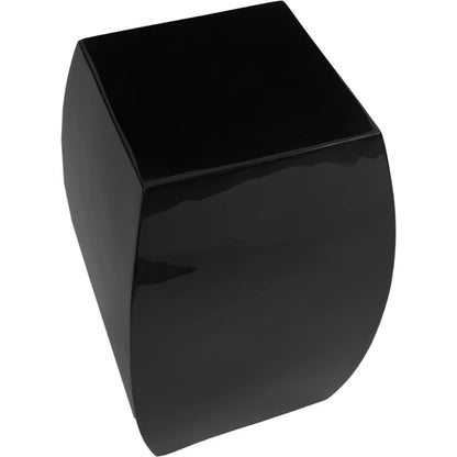 Taba Side Table by Phillips Collection in black and gel coat. Made from resin in a modern style.