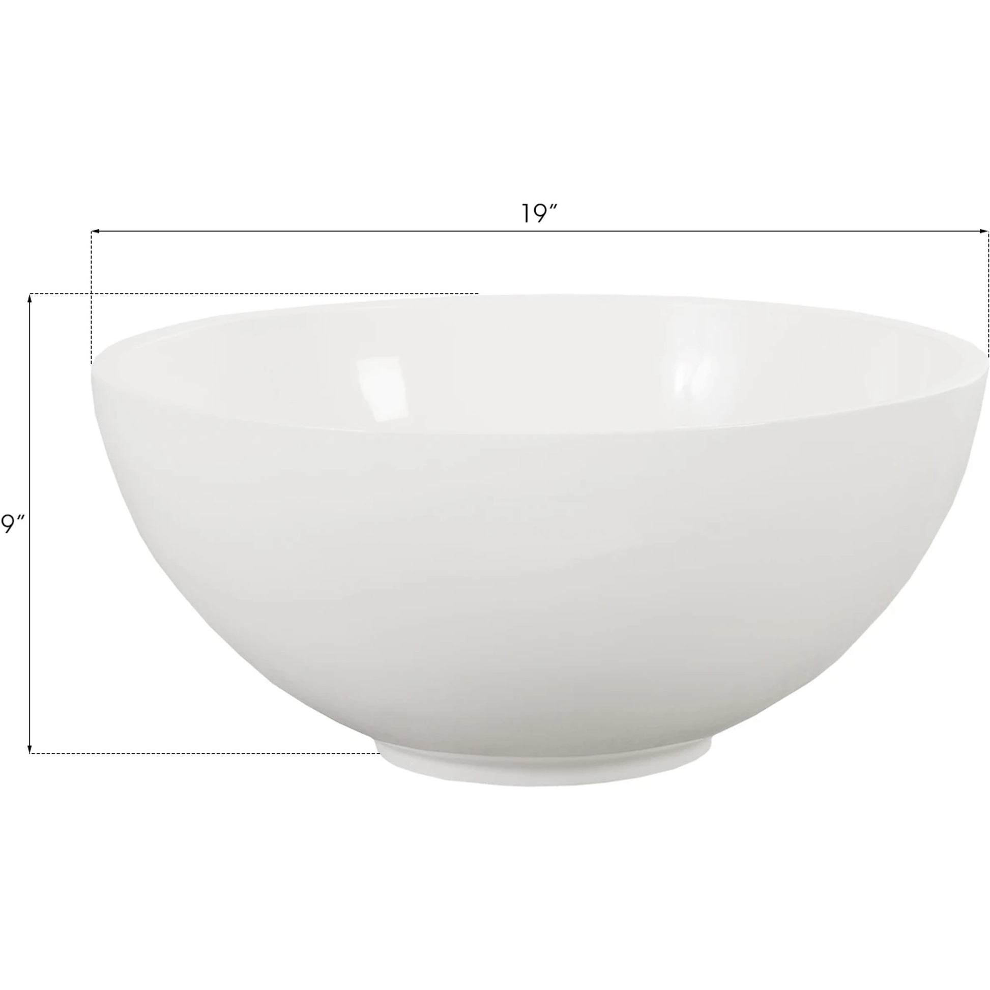 Sulu Bowl by Phillips Collection in gel coat. Made from resin in a modern style.
