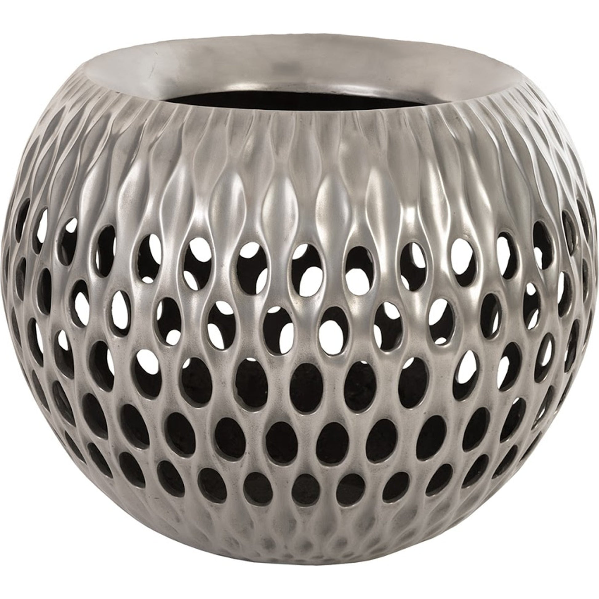 Breathe Planter by Phillips Collection in gel coat. Made from resin in a coastal style.