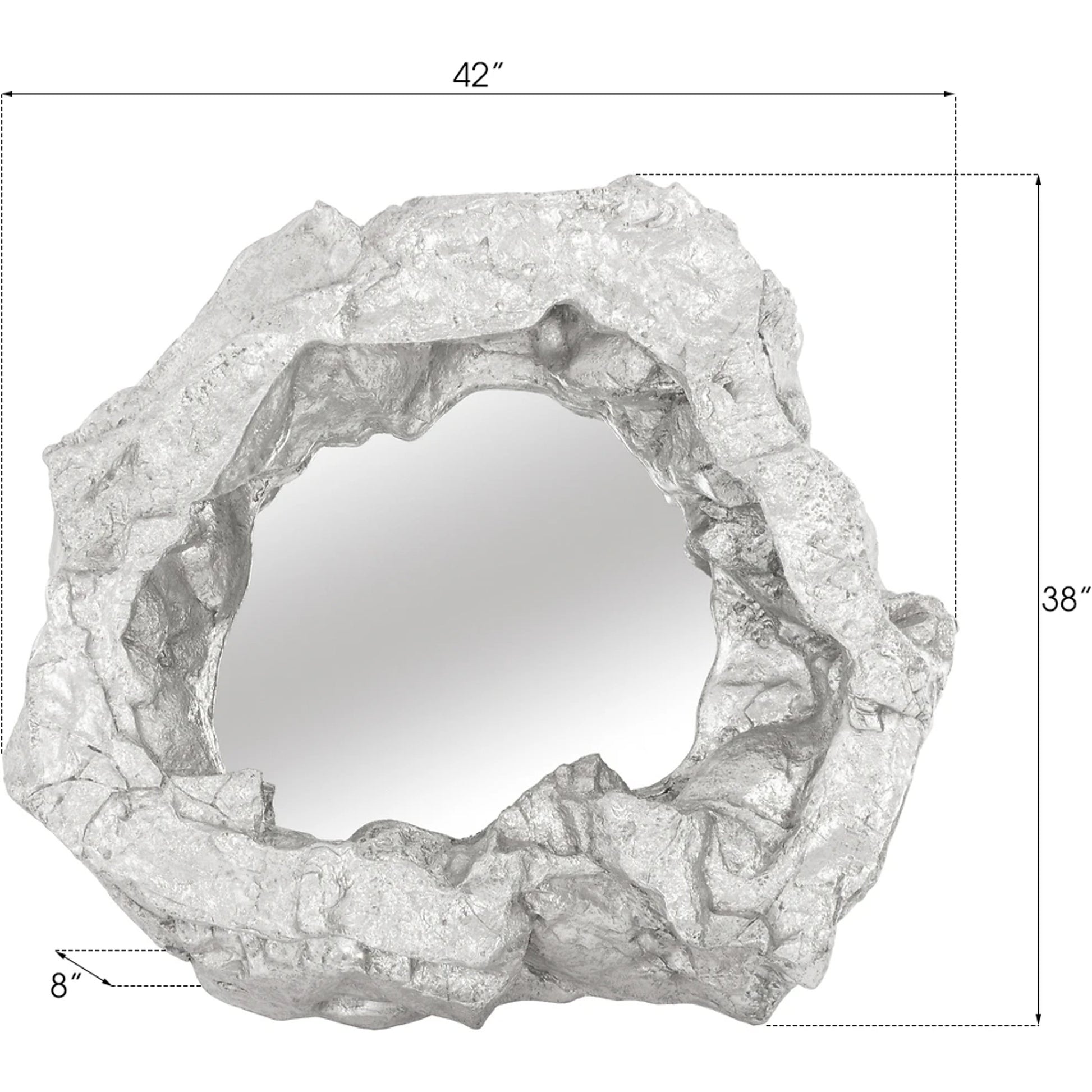 Rock Pond Mirror by Phillips Collection. Made from resin in a eclectic & global style.