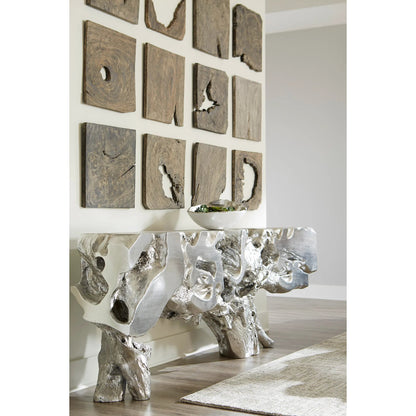Freeform Console Table by Phillips Collection. Made from unique in a rustic style.