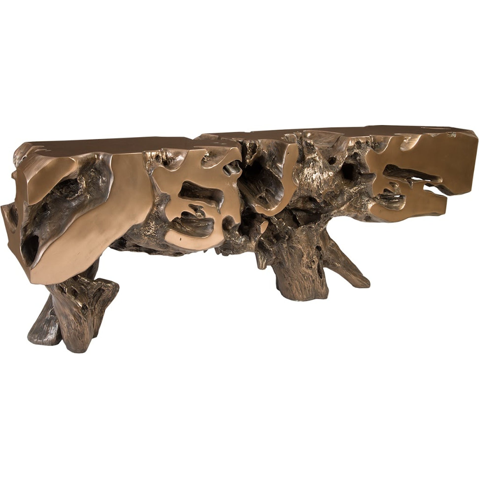 Freeform Console Table by Phillips Collection. Made from unique in a rustic style.