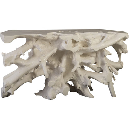 Beau Cast Root Console Table by Phillips Collection. Made from resin in a coastal style.