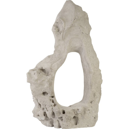 Organic Stone Sculpture by Phillips Collection in beige and roman stone. Made from resin in a eclectic & global style.