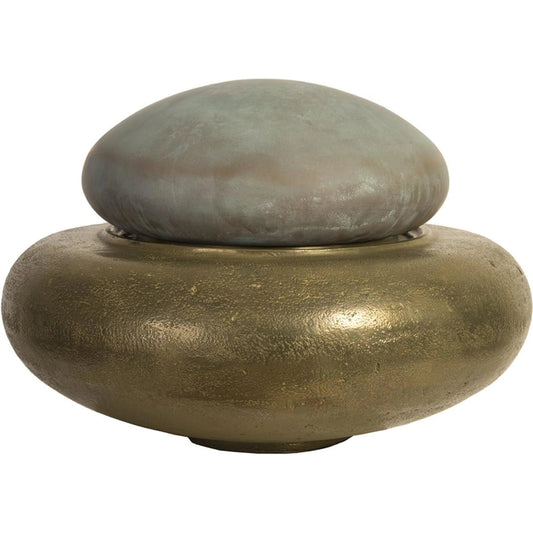 Heian Fountain Top by Phillips Collection in bronze, brown. Made from resin in a unique style.