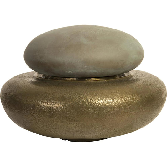 Heian Fountain Top by Phillips Collection in bronze, brown. Made from resin in a unique style.