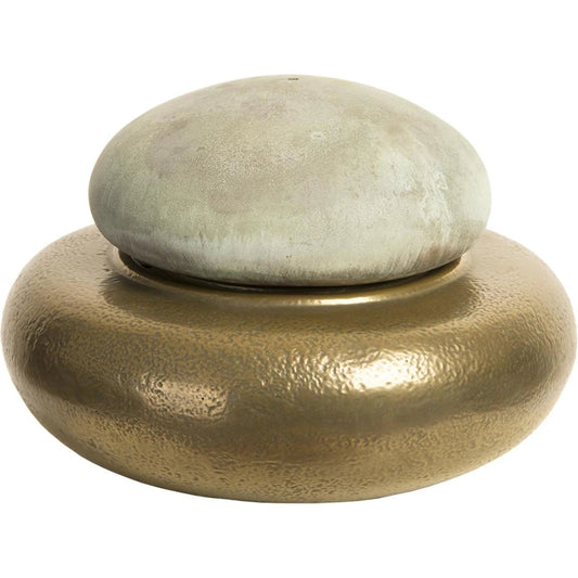 Heian Fountain Top by Phillips Collection in bronze, brown. Made from resin in a unique style.