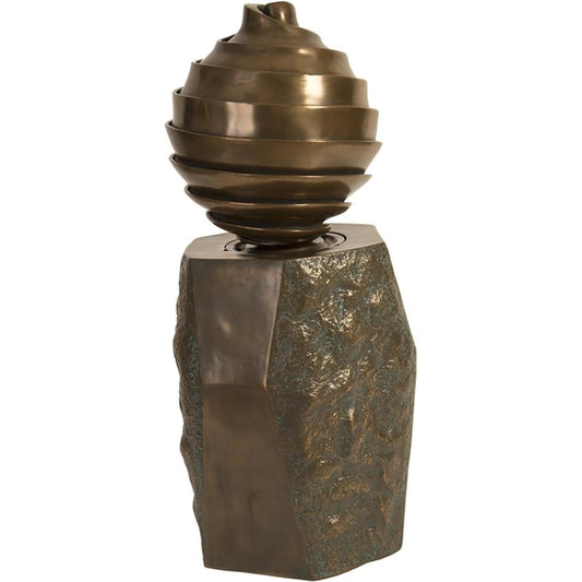 Kyoto Fountain by Phillips Collection in bronze. Made from resin in a unique style.