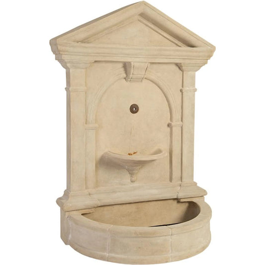 Florentine Fountain by Phillips Collection in off white and roman stone. Made from resin in a unique style.