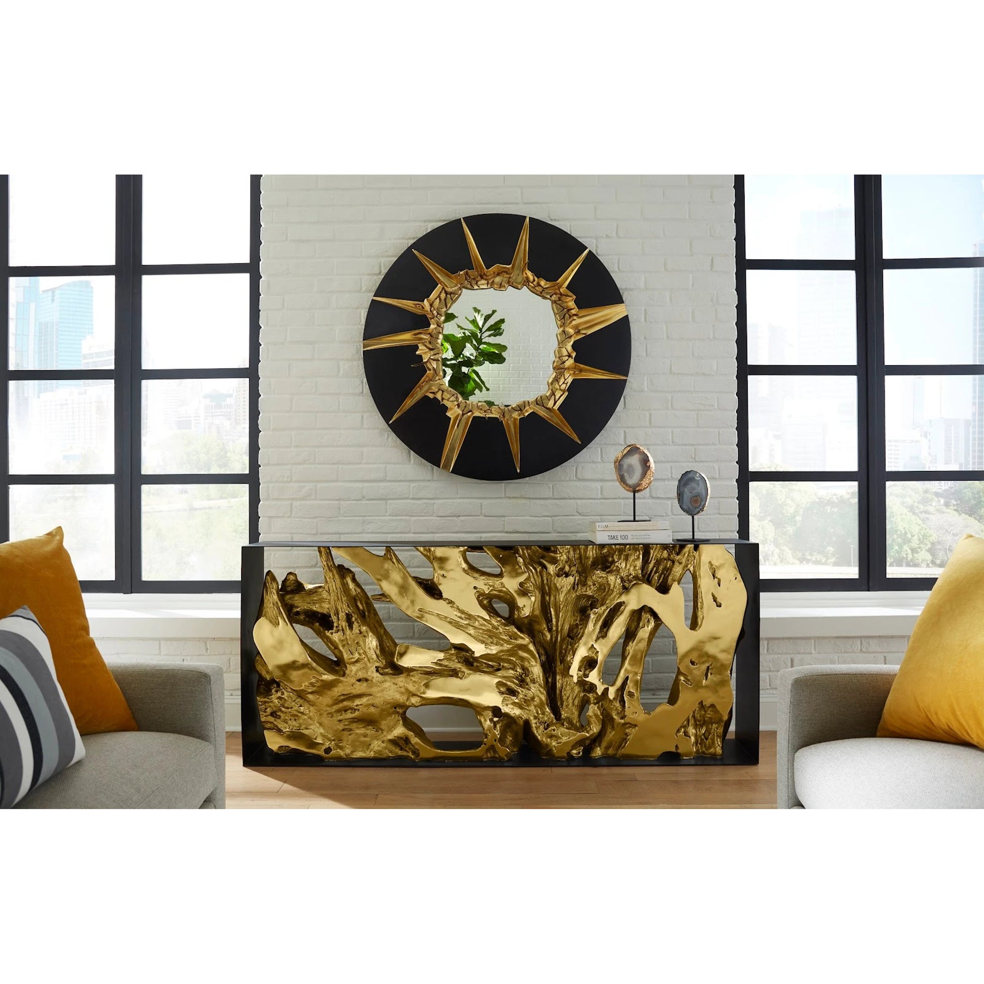 Cast Root Console Table by Phillips Collection. Made from unique in a coastal style.