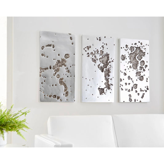 Splotch Wall Art I by Phillips Collection in silver and silver. Made from resin in a eclectic & global style.