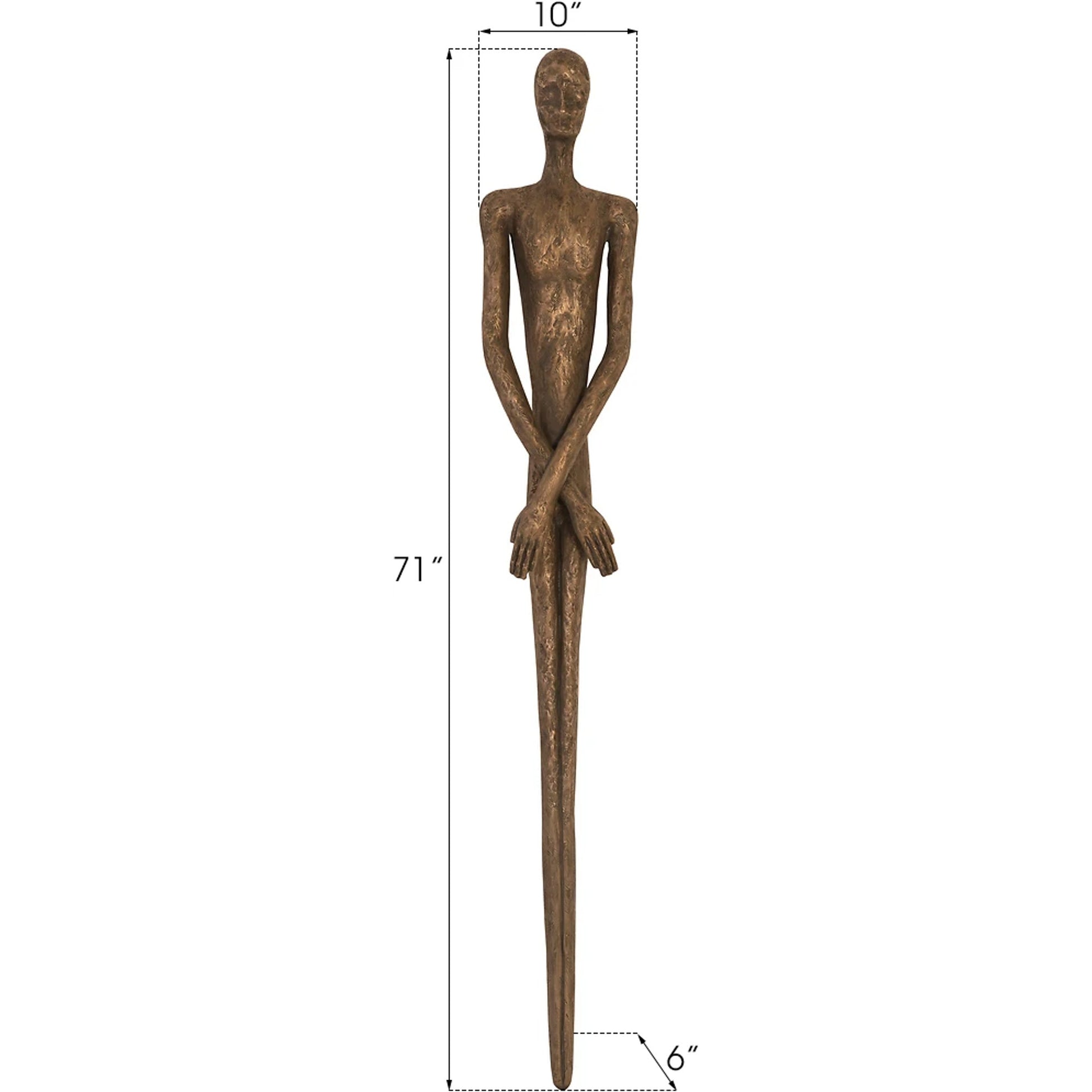 Skinny Male Wall Art by Phillips Collection. Made from resin in a eclectic & global style.